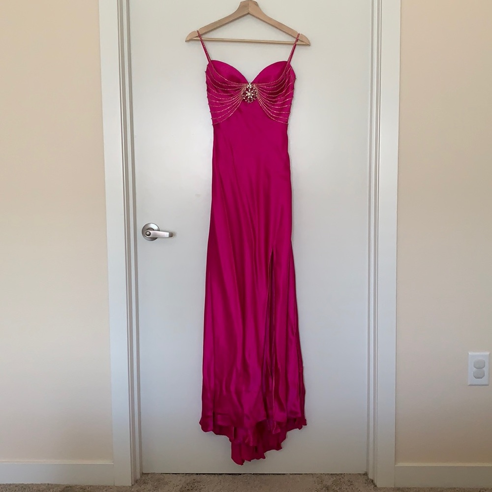 Mori Lee Fuschia Dress